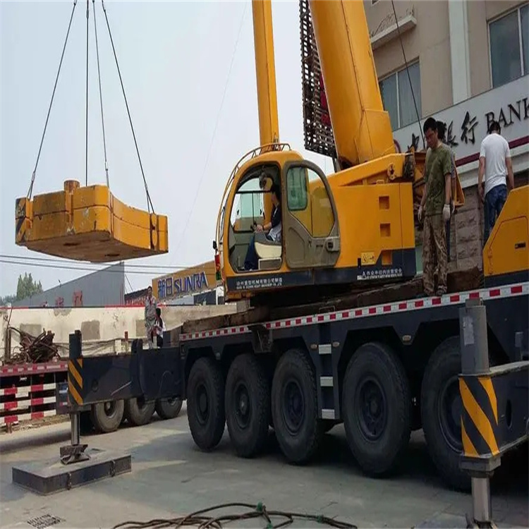 寿光当地吊车出租|机器吊装|75吨|工厂搬迁服务